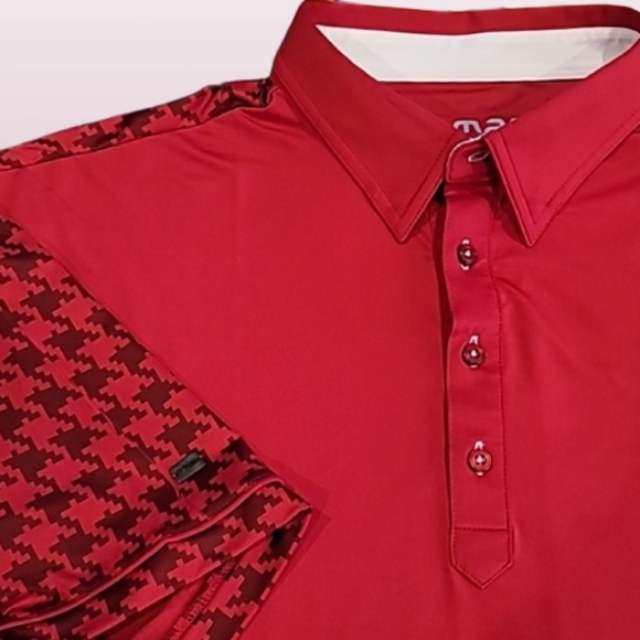 G-MAC by Kartel Other - G-MAC McGregor Plaid Golf Polo Shirt Red XL
